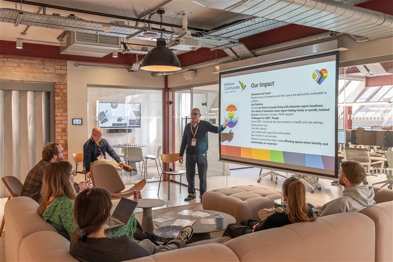 Visitors from LGBQT+ Communities visiting our London HQ to do a presentation on their work.