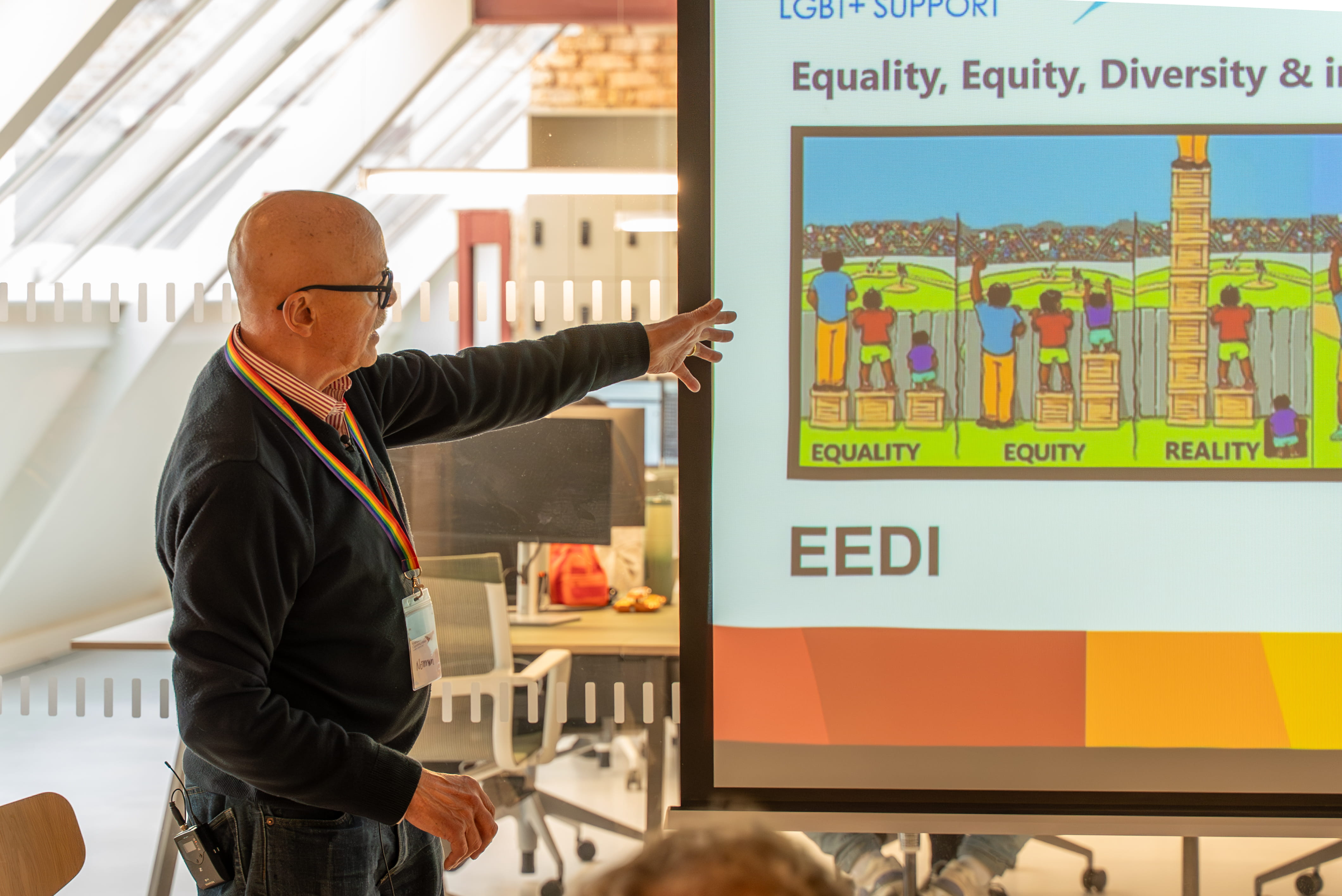 Visitors from LGBQT+ Communities visiting our London HQ to do a presentation on their work.
