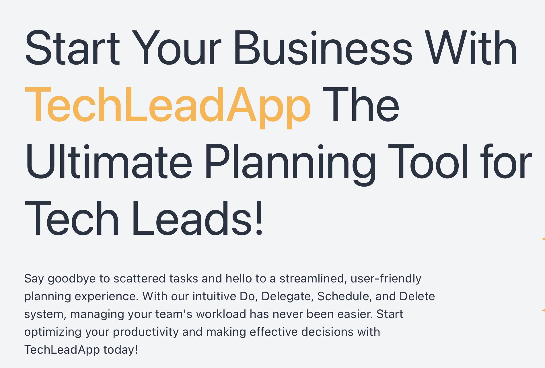 Tech Lead App