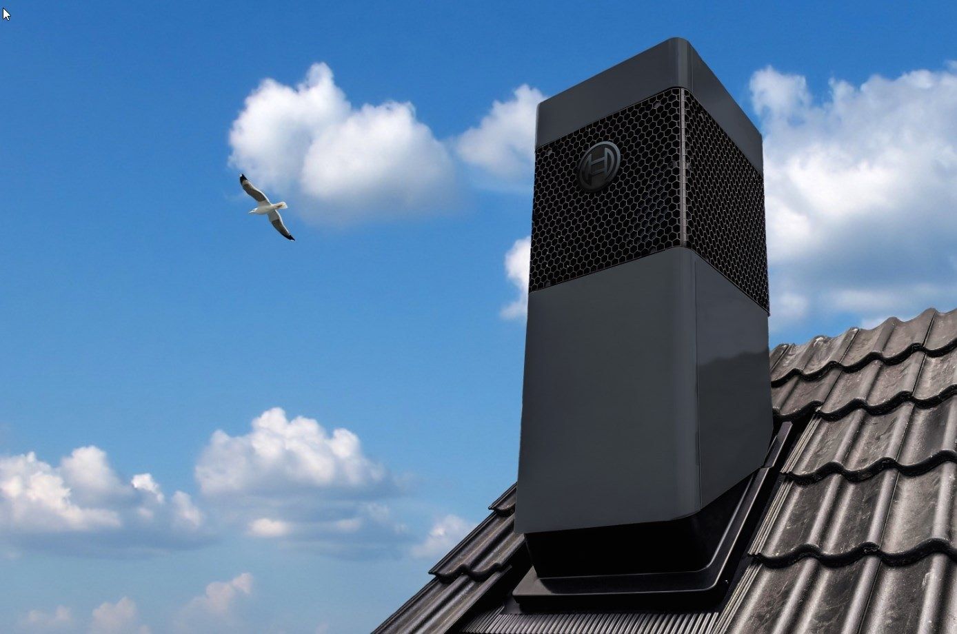 Allelectric warmtepomp voor schuine daken Nefit Bosch