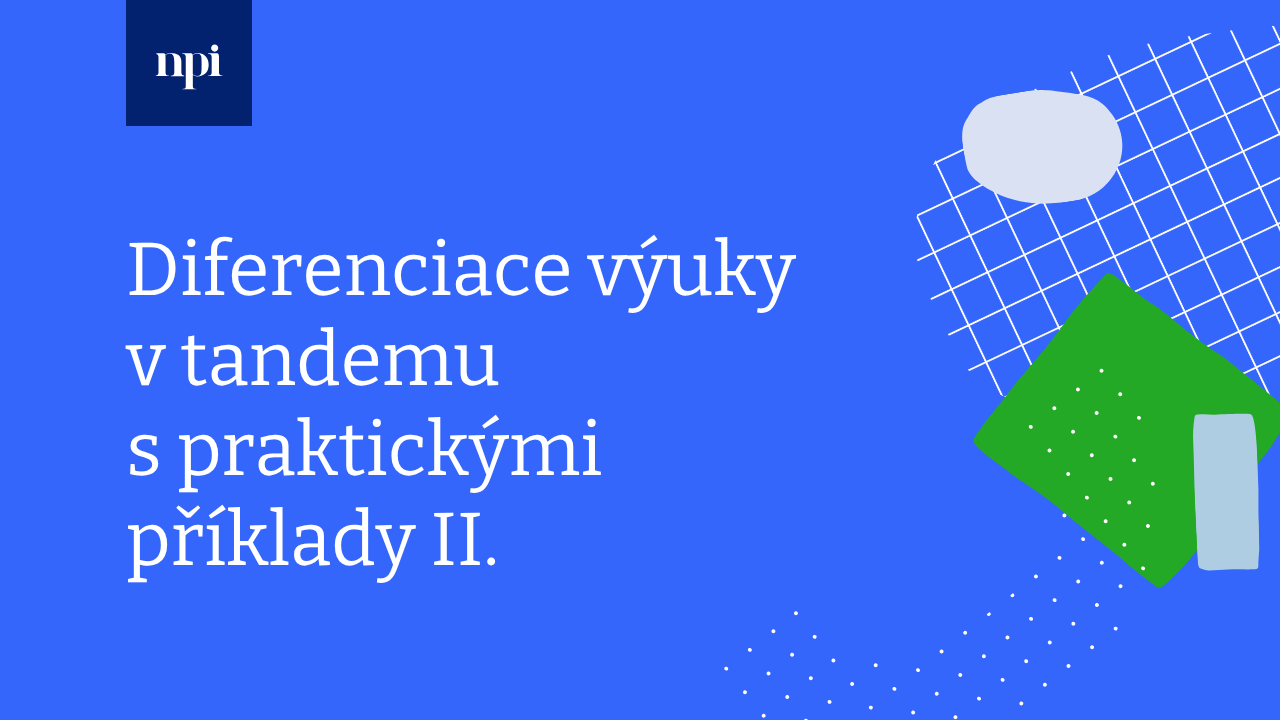 Diferenciace výuky v tandemu s praktickými příklady II.