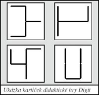 Ukázka kartiček didaktické hry Digit