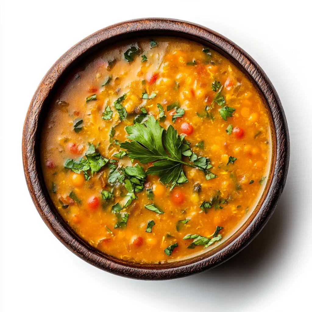 Coconut Milk and Red Lentil Stew