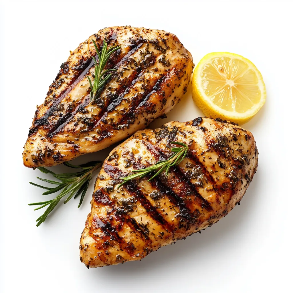 Grilled Lemon Herb Chicken — plated and ready to serve