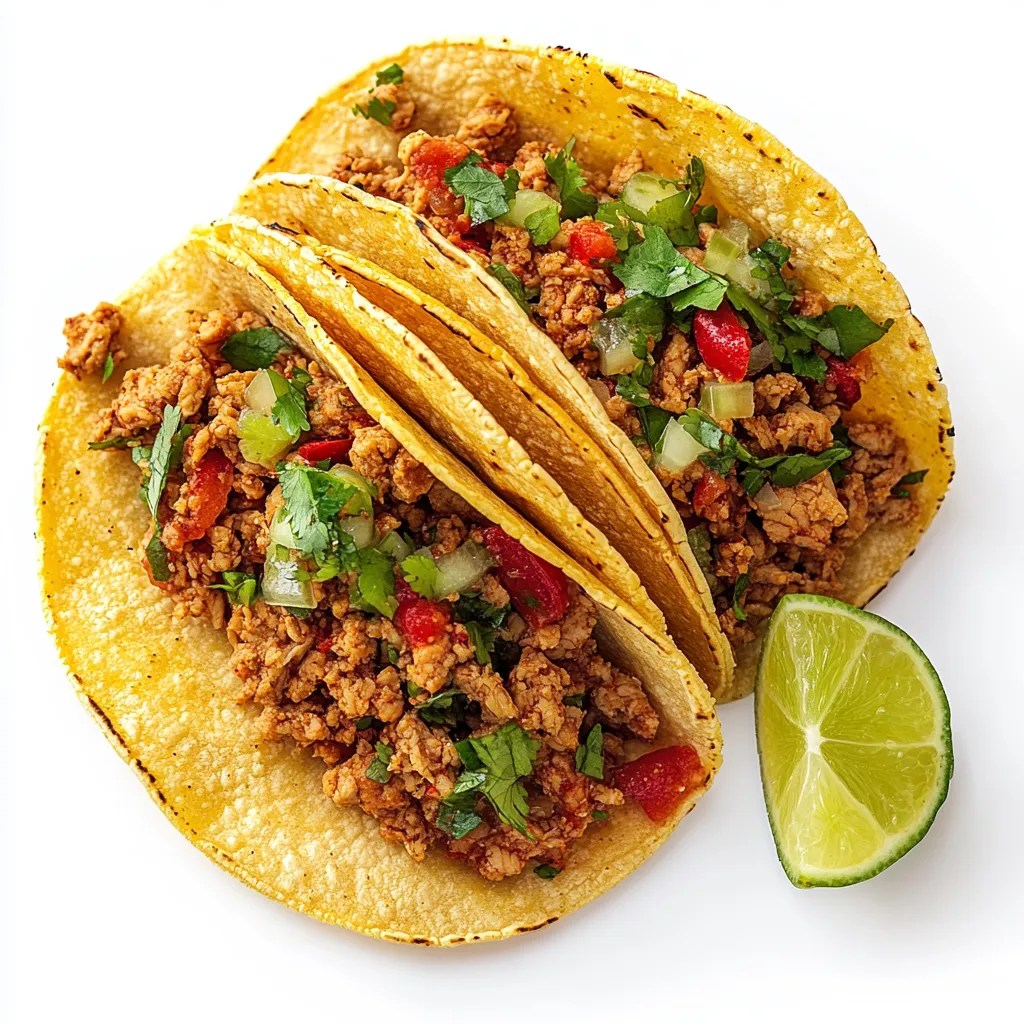 Chili Lime Ground Turkey Tacos