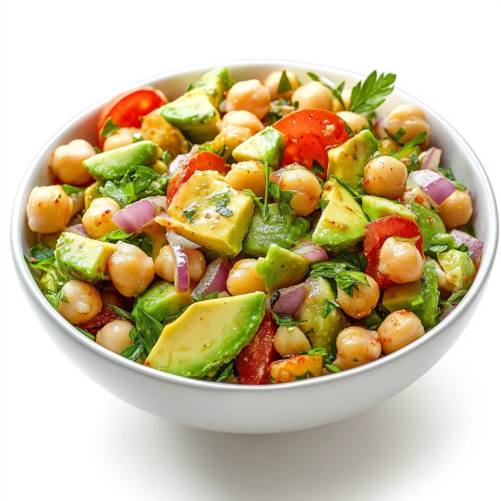 Spicy Avocado and Chickpea Salad