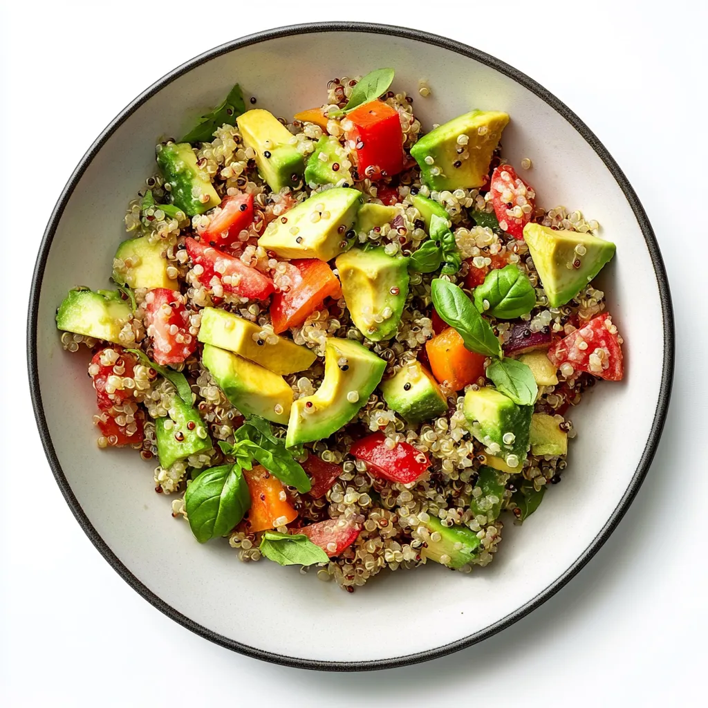 Mediterranean Quinoa Salad with Avocado