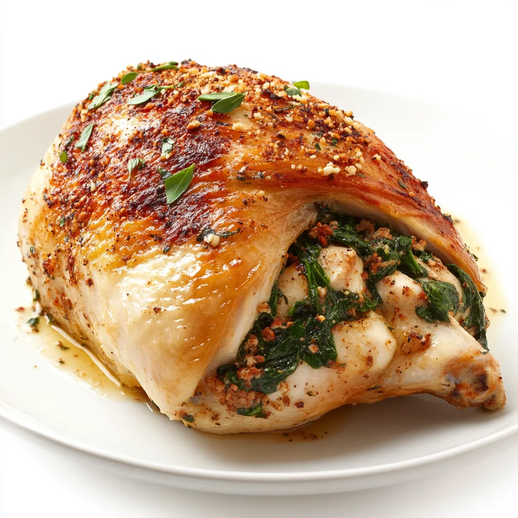 Mediterranean Stuffed Chicken with Almond Flour and Spinach
