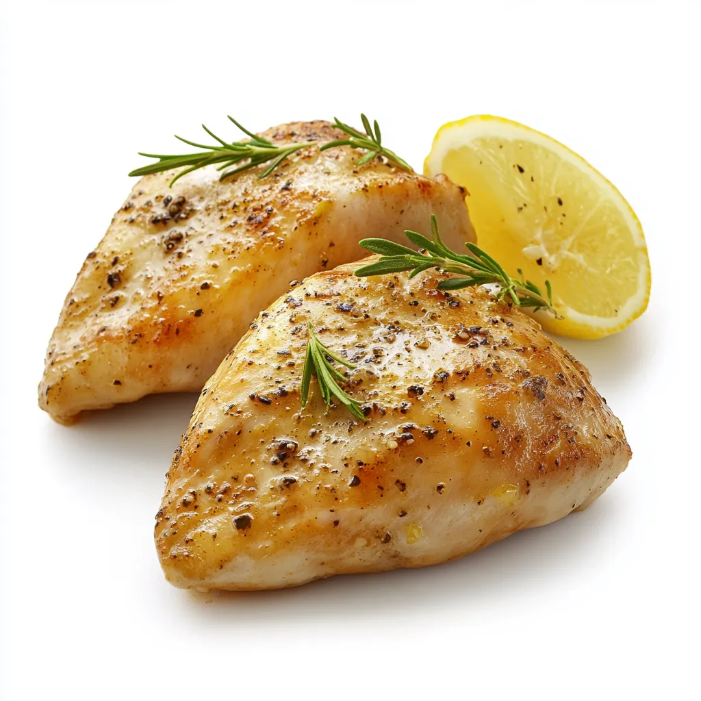 Herbal Microwave Lemon Chicken — plated and ready to serve
