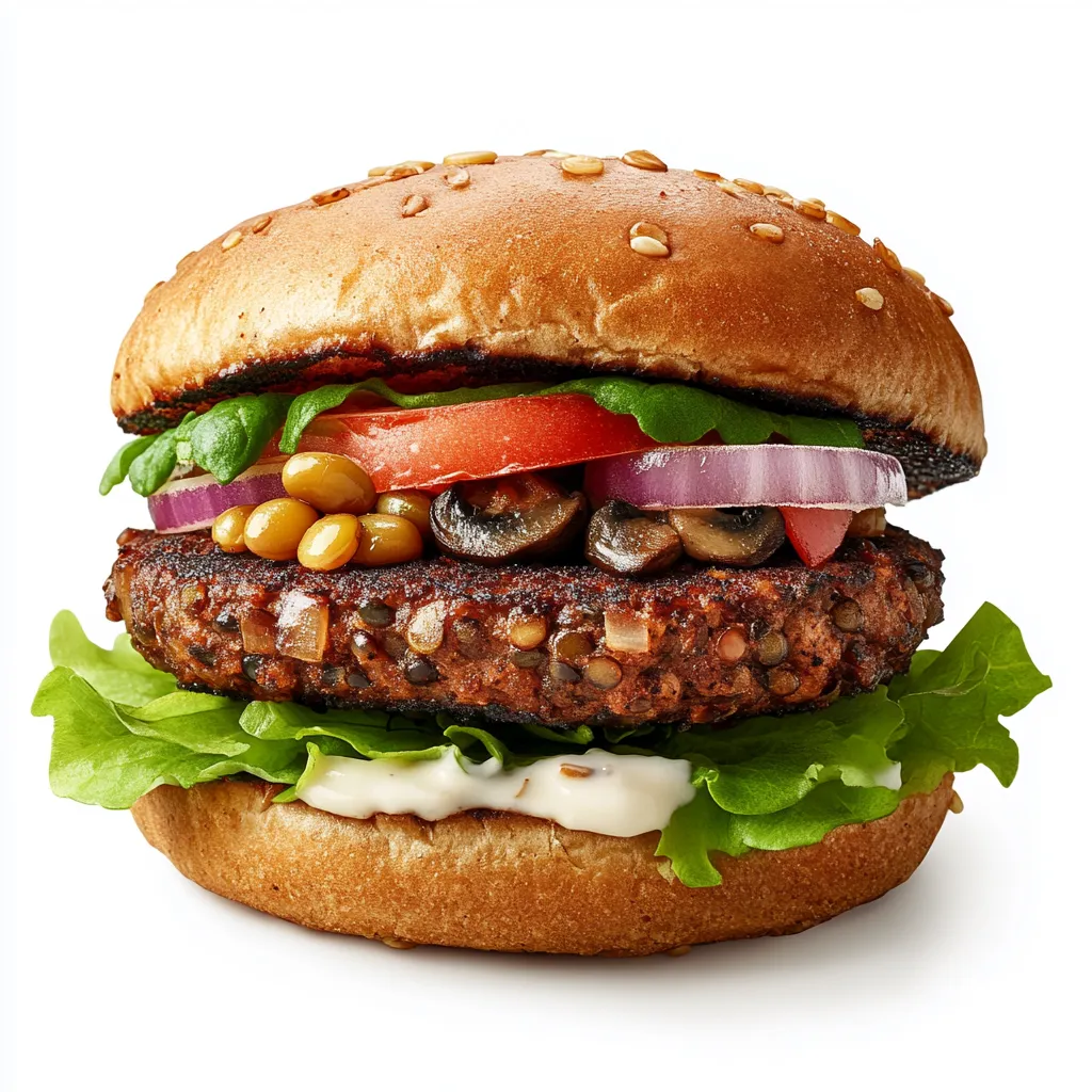 Lentil and Mushroom Burger
