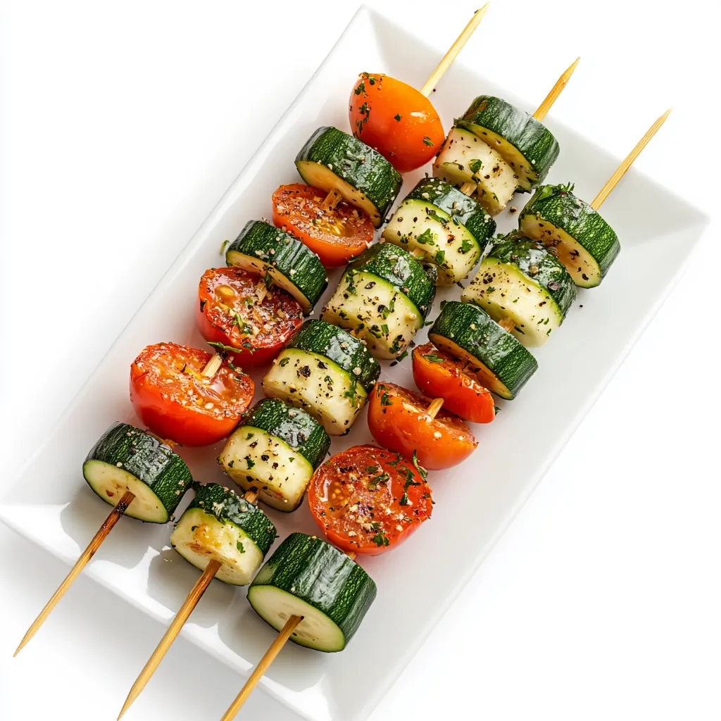 Zucchini and Tomato Skewer Platter
