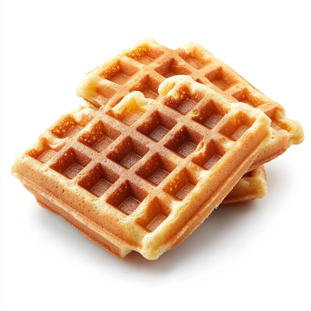 Quinoa Flour Protein Waffles — plated and ready to serve