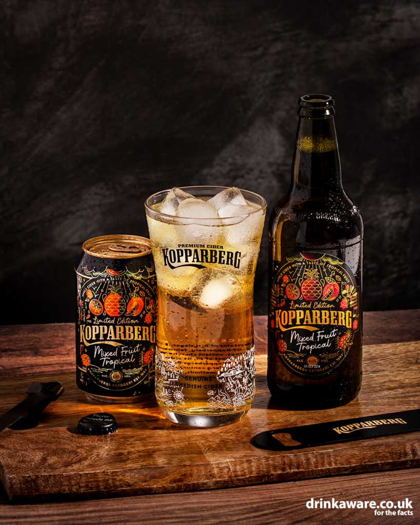 KOPPARBERG MIXED FRUIT TROPICAL CIDER GETS A LIMITEDEDITION LOOK TO