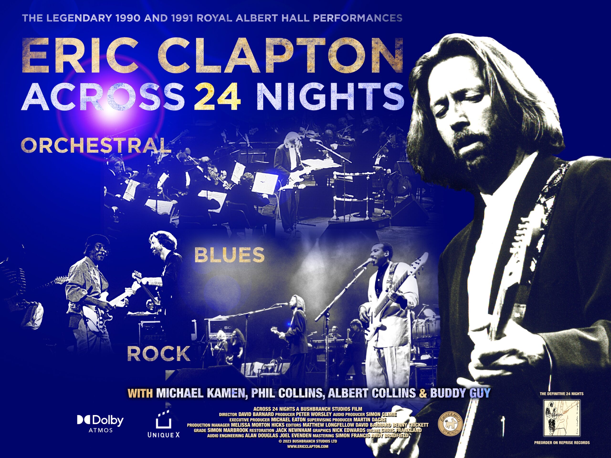 ERIC CLAPTON: ACROSS 24 NIGHTS **THE GLOBAL CINEMA EVENT** - ON IN