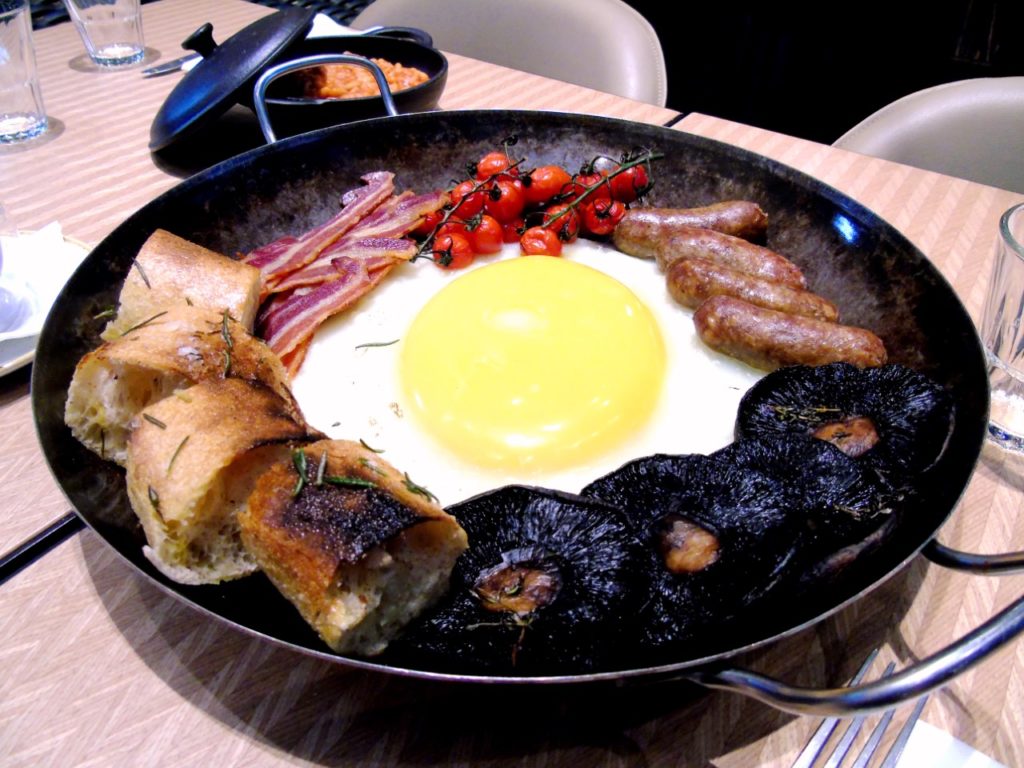 Florentine Restaurant & Bar; The Ostrich Egg Breakfast ON IN LONDON