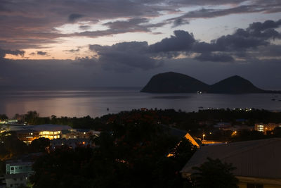 evening view in Dominica