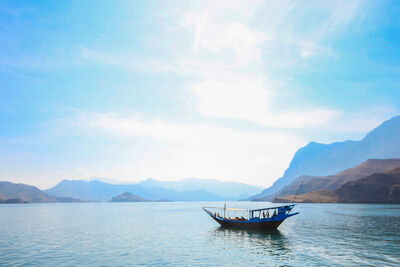 oman surface and boat