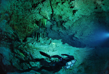 cave in mexico underwater