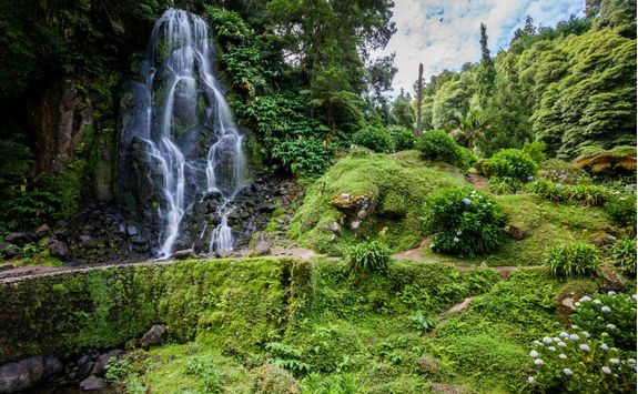 Waterfall Sao Miguel island 