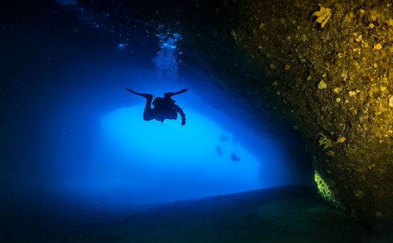 cave diving