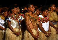 fijian people singing 