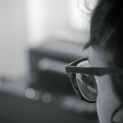 Woman looking at Computer