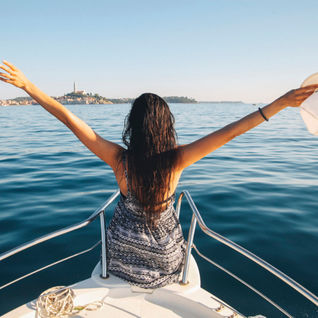 girl with open arms