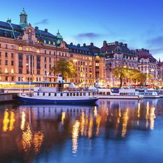 Evening scenery in Stockholm
