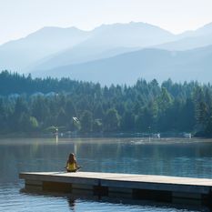 meditation on a lake