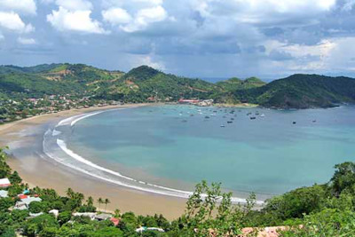 View of the beach at San Juan del Sur