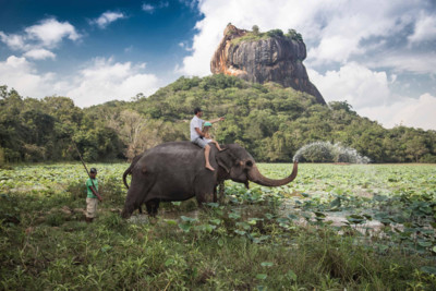 Elephant riding in Sri Lanka