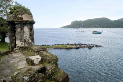 View of the bay in Portobelo, Panama
