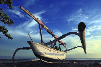 Fishing boat in North Bali