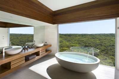 Views from the bathroom in one of the bedrooms