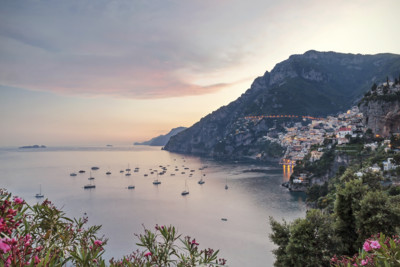 aerial view of Amalfi Coast