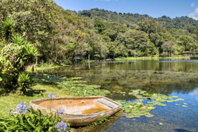 Boat in a lake in Nicaragua