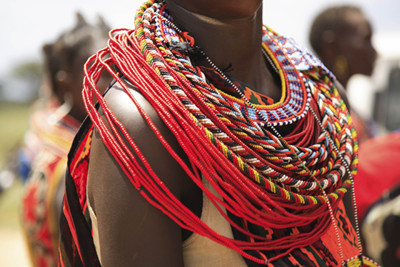 Tribal necklaces, Kenya