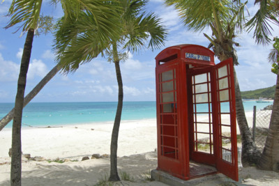 phonebox on beach