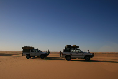 Jeeps in the Desert