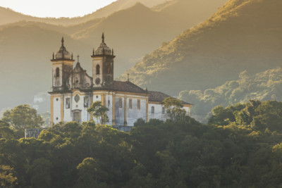 Church in Minas Gerais at Sunrise