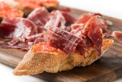 Tapas Spanish Ham and Tomato