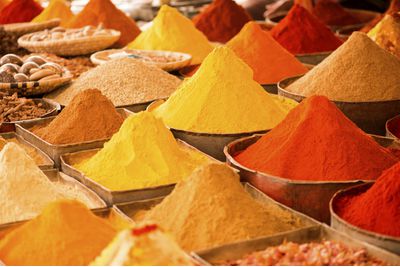 Spices in a Marrakech marketing, Morocco