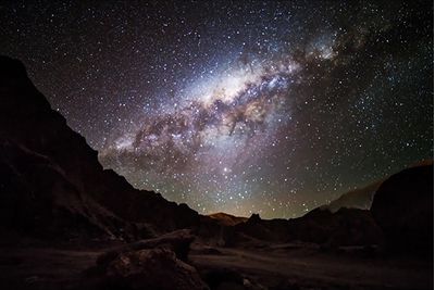 starry sky in atacama desert