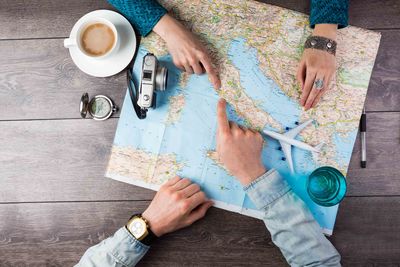 map planning holiday