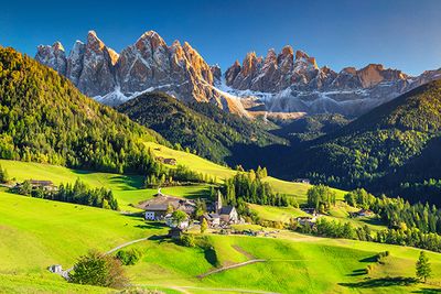 Dolomites in the summer