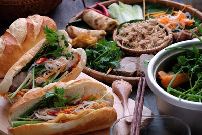 vietnamese banh mi thit food