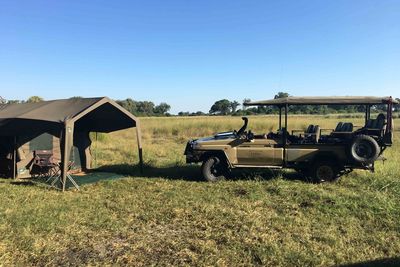 tent and jeep