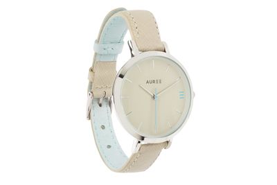 Almond powder blue watch