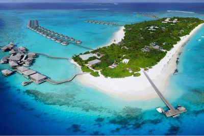 Six Senses Laamu aerial view