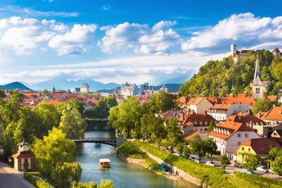 ljubljana panorama in slovenia